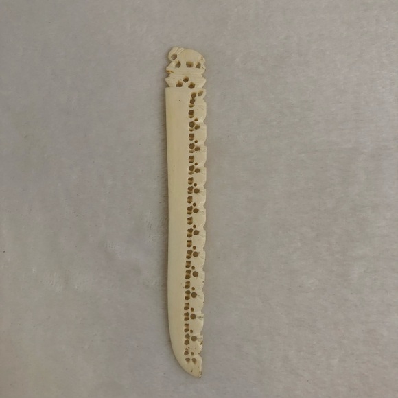 Vintage Celluloid  Cream Elephant Letter Opener - Picture 1 of 10